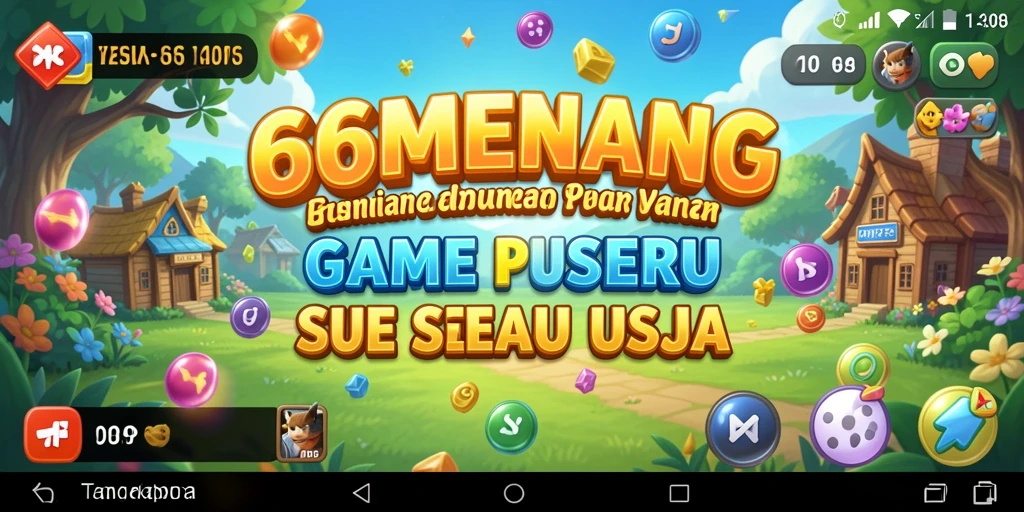 Tampilan gameplay menarik dari puzzle 66MENANG.