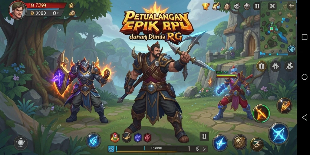 Tampilan gameplay C789 yang menakjubkan dalam petualangan RPG.