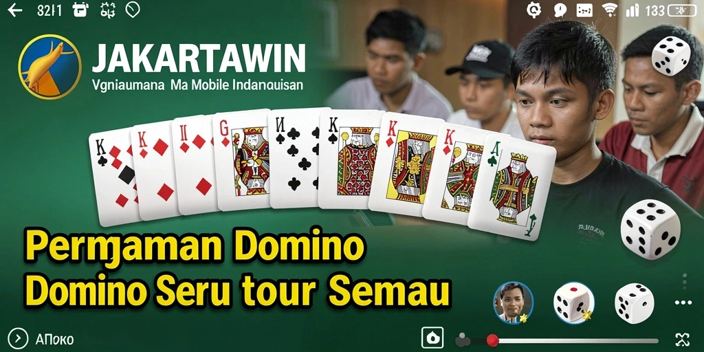 Tampilan menarik dari gameplay Domino di JAKARTAWIN.