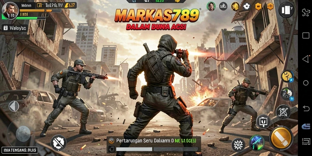 Tampilan eksplosif dalam gameplay MARKAS789 yang mengesankan.