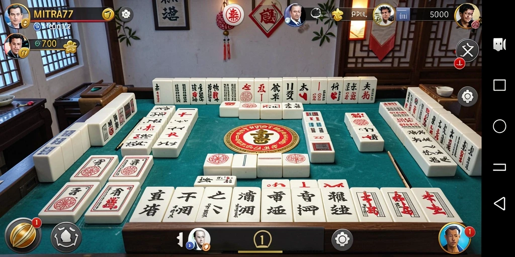 Tampilan gameplay menarik di MITRA77 dengan aturan Mahjong.