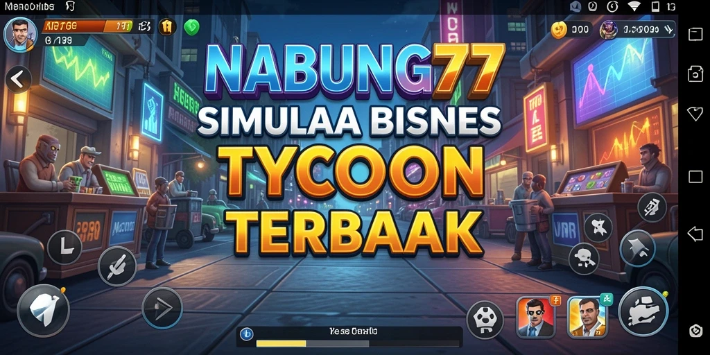 Tampilan gameplay menampilkan strategi bisnis yang mengasyikkan.