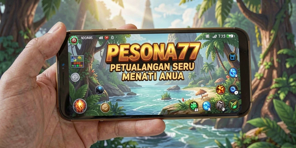 Screenshot utama PESONA77 menampilkan aksi seru dalam eksplorasi dunia.